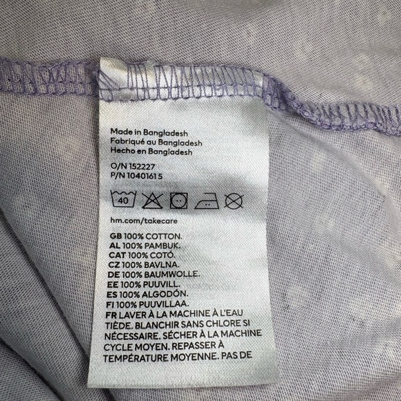 Girl/Teen H&M Light Purple Floral Midi Dress size 14+ - Picture 8 of 8